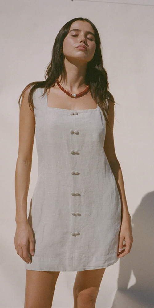 Virginie Dress Oatmeal Linen