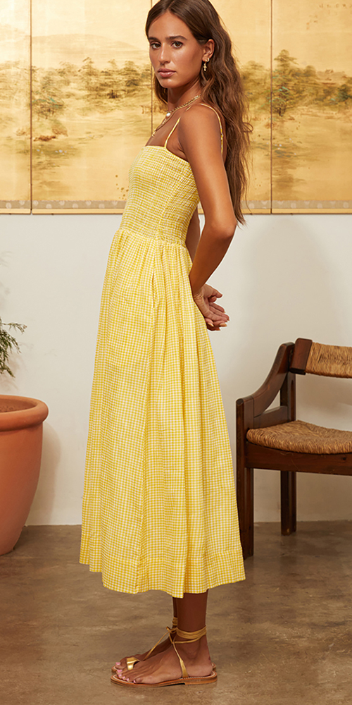 Mael Dress Sun Gingham