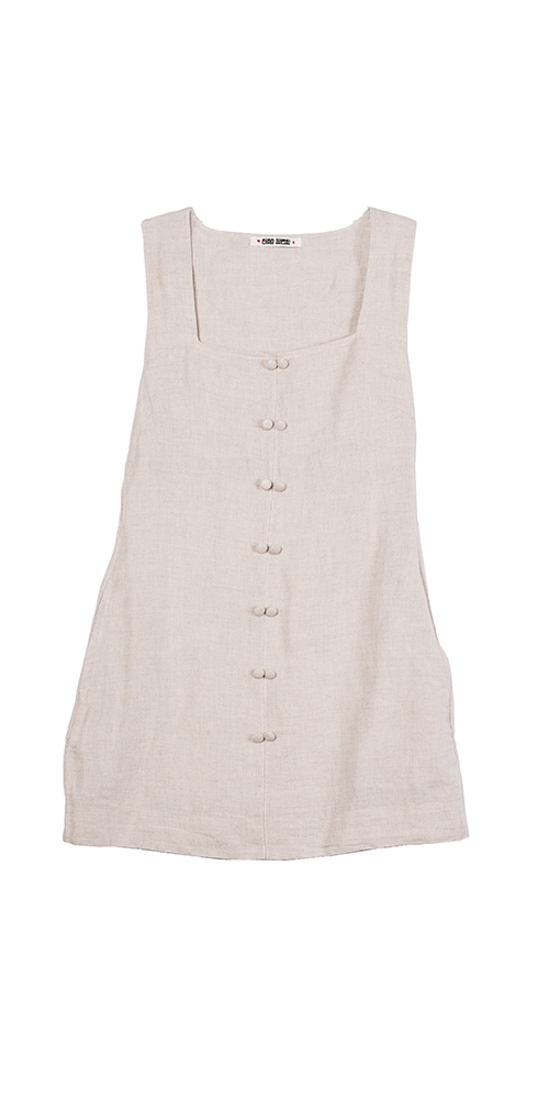 Virginie Dress Oatmeal Linen
