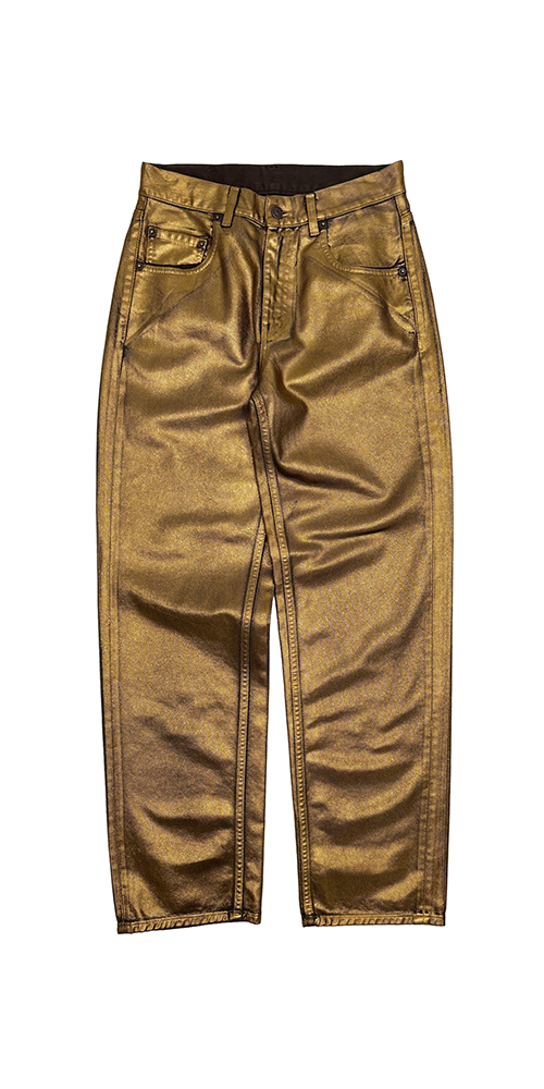 Coated Pitched Baggy Jean Copper