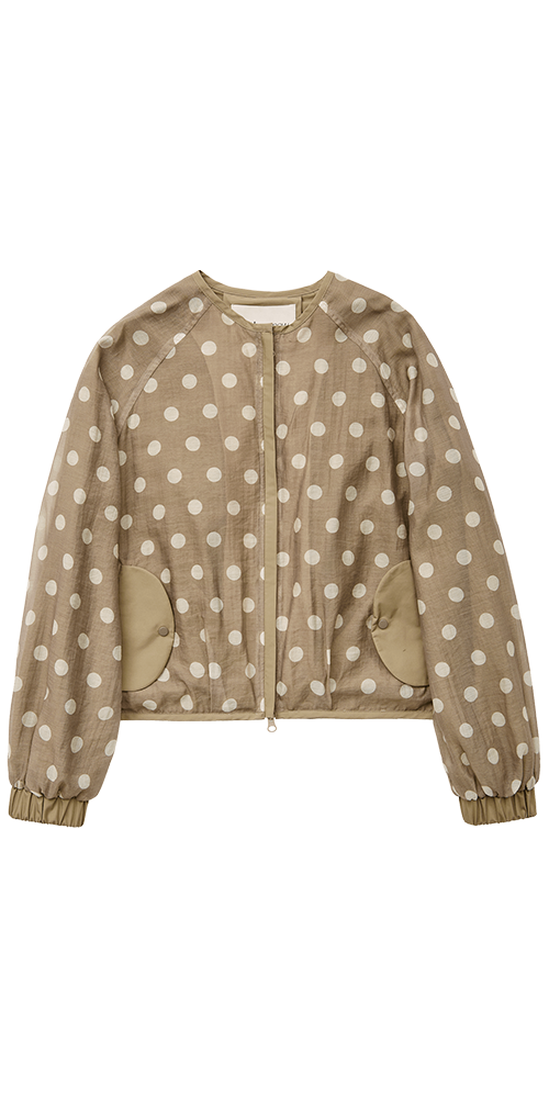 Fabio Voile Jacket Cream / Mocha