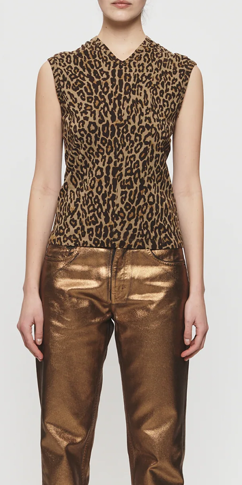 Double-V Vest Leopard