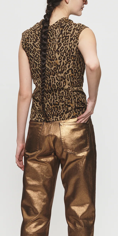 Double-V Vest Leopard