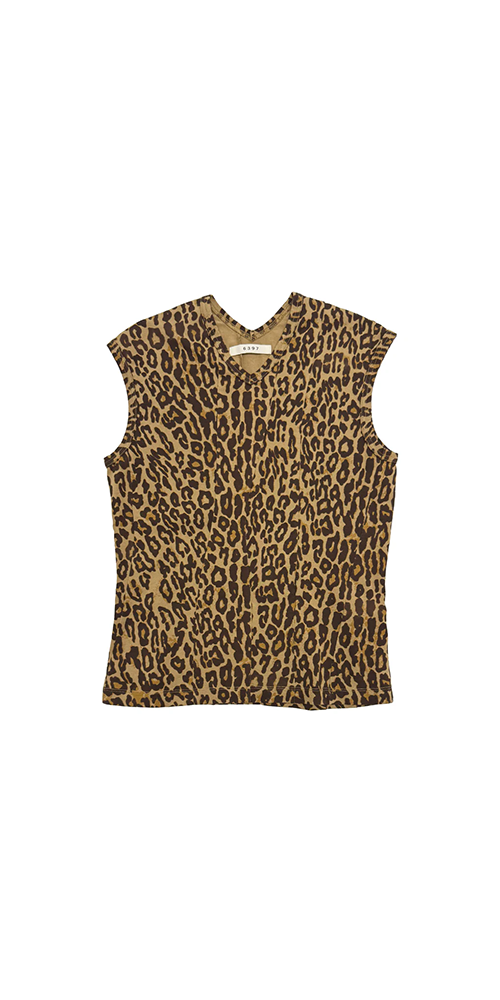 Double-V Vest Leopard