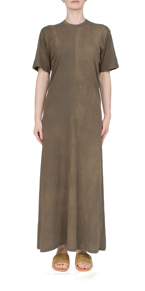 Sunbleached Draped Dress Army