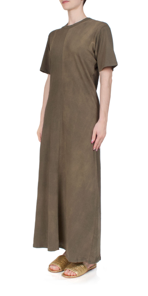 Sunbleached Draped Dress Army