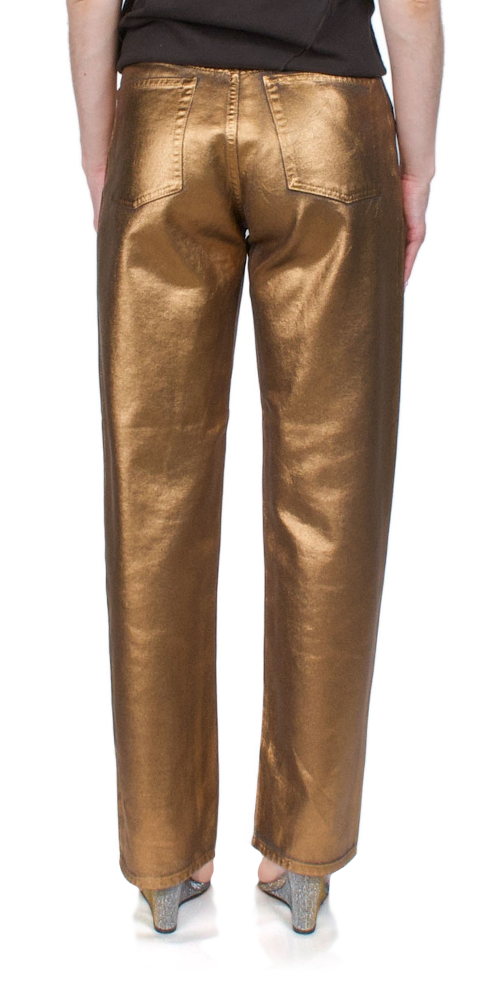 Coated Pitched Baggy Jean Copper