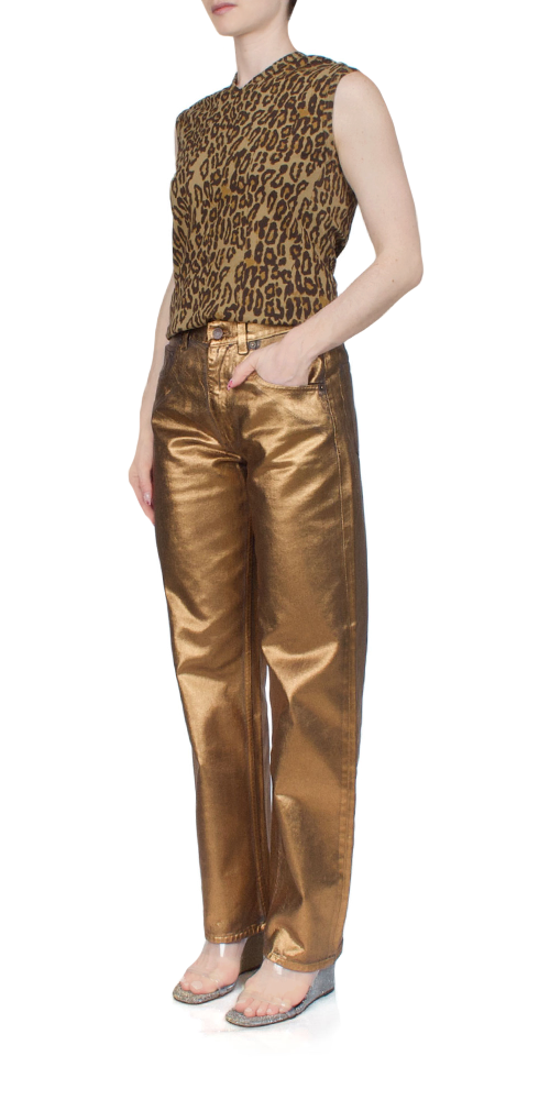 Double-V Vest Leopard