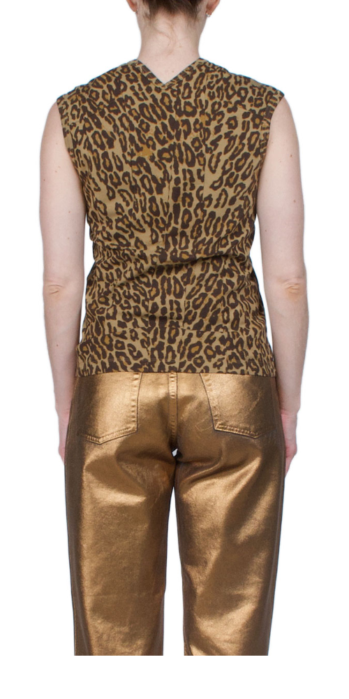 Double-V Vest Leopard