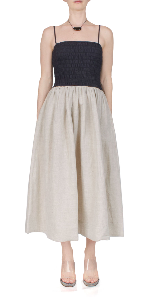 Mael Dress Oatmeal Linen