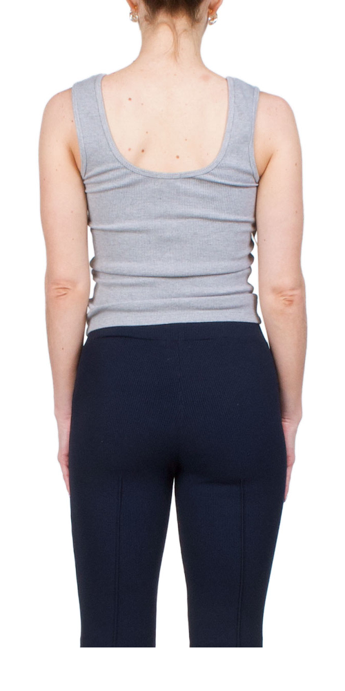 The Rib Scoop Tank Grey