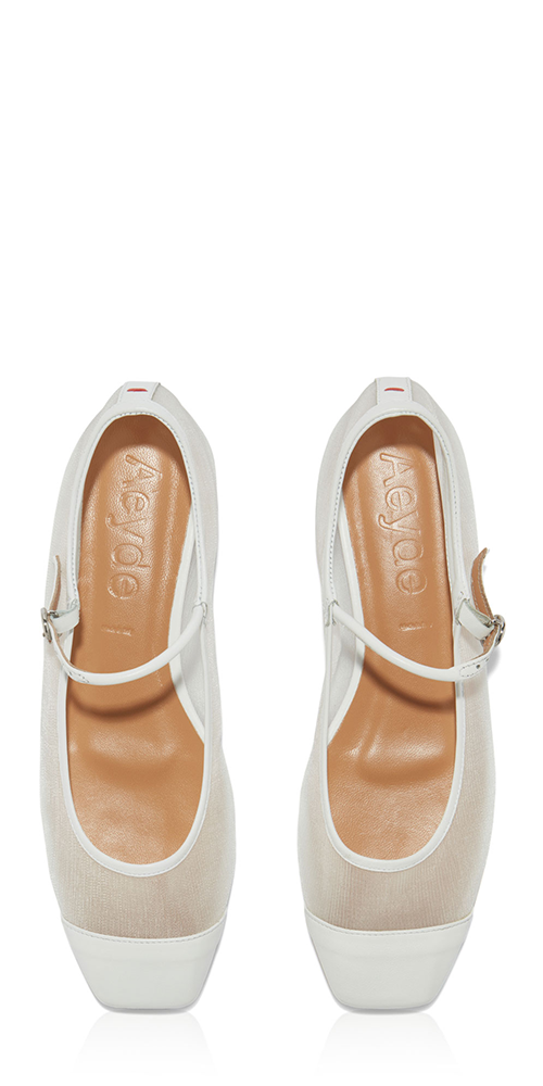 Aeyde Uma Mesh Mary Jane Flats | Maison Rogue