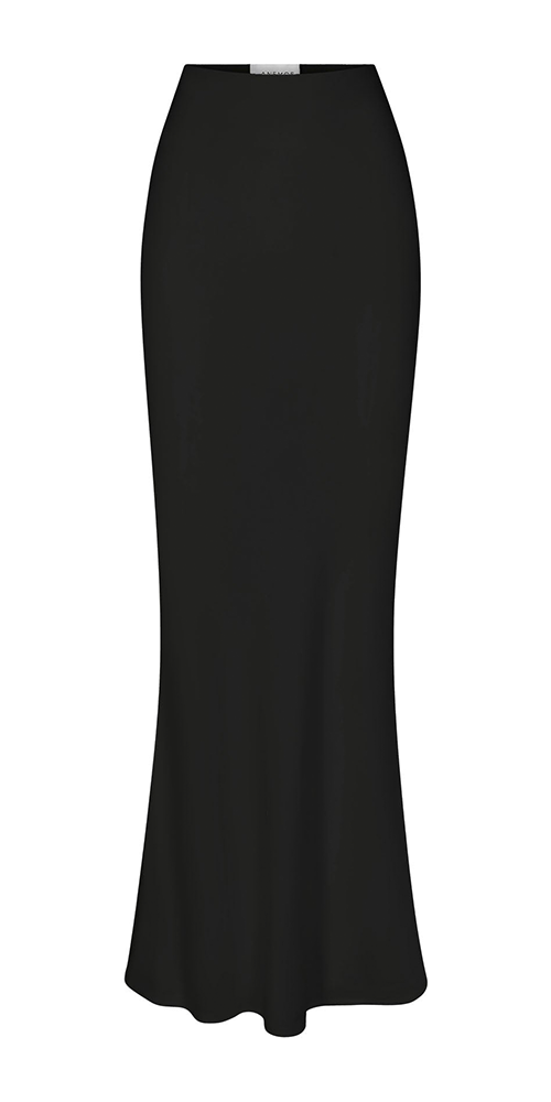 Bias-Cut Maxi Skirt