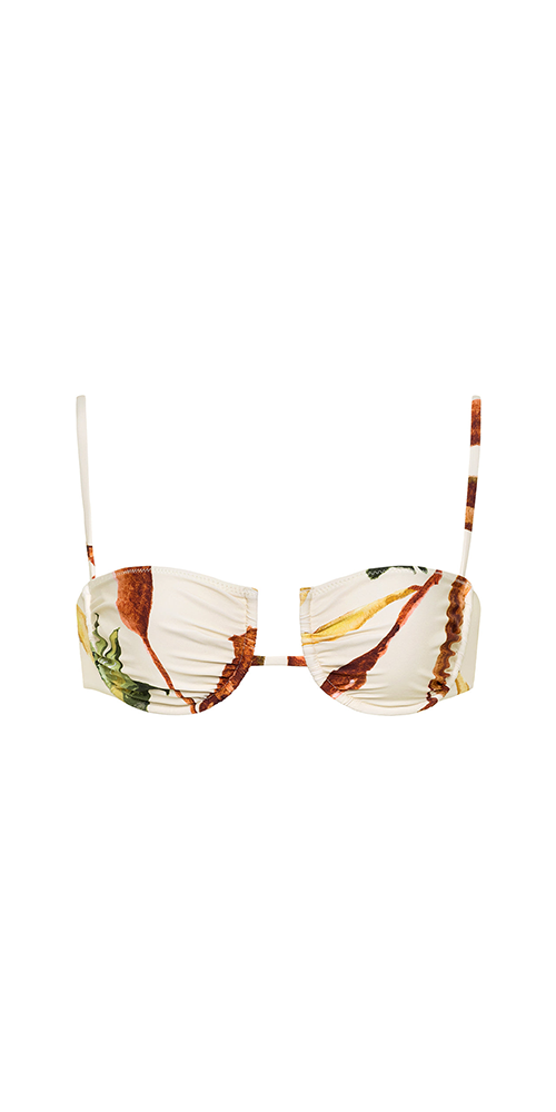 Rooted Floral Simonette Bikini Top