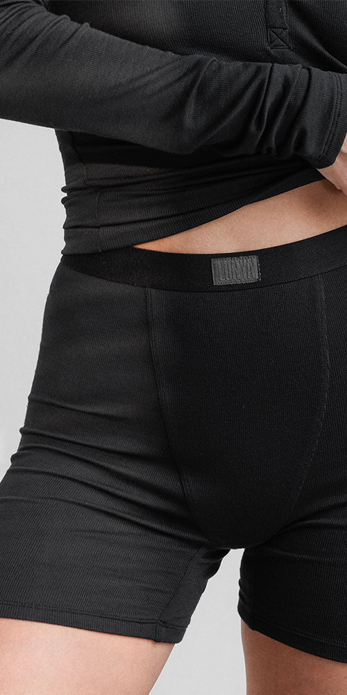Soft Modal Rib Boyshort
