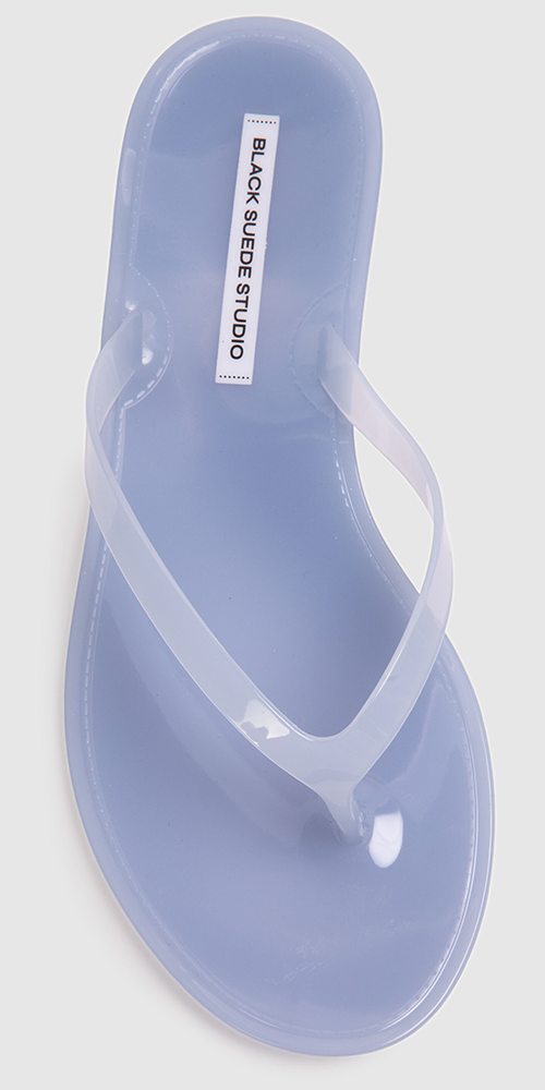 Crystal Flip Flop Sandal Baby Blue
