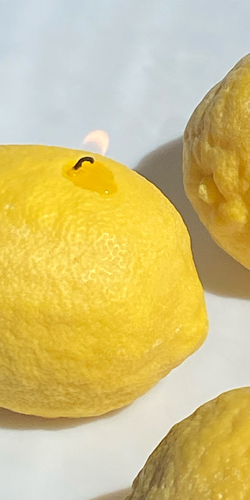 Large Lemon Candle
