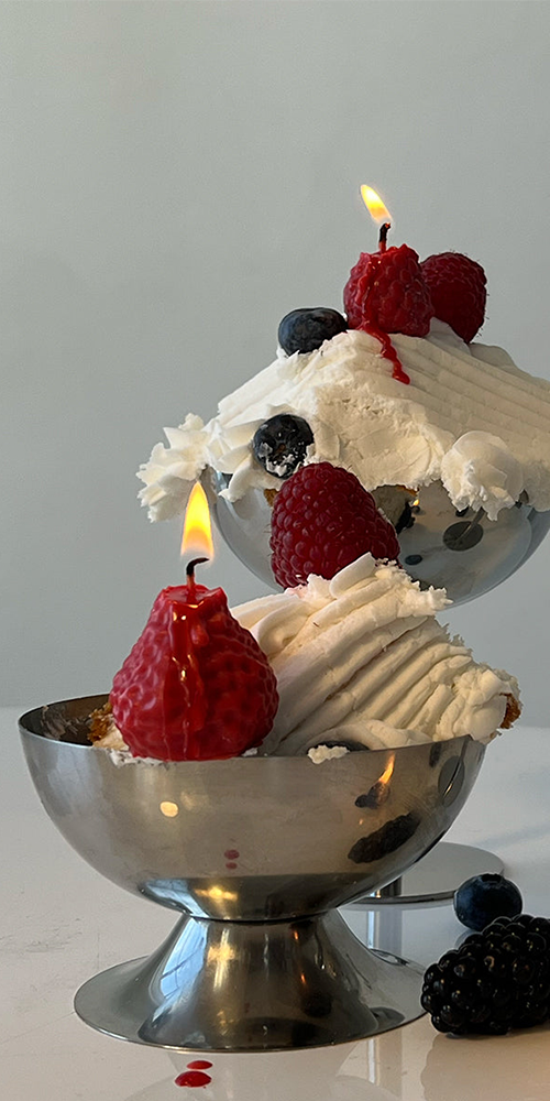 Strawberry Candles - 8 Pack