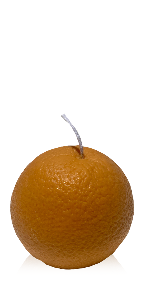 Large Orange Candle