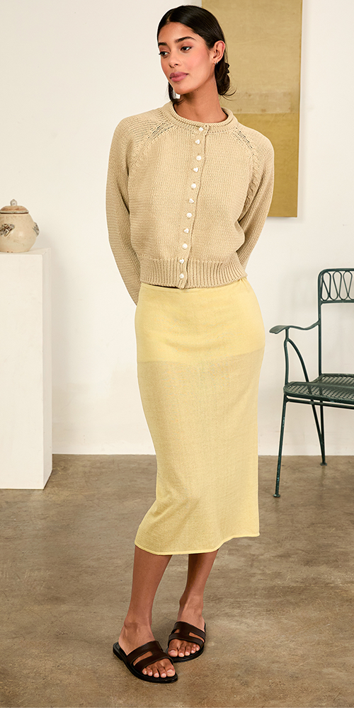 Coletti Cardigan Khaki