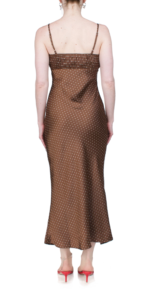 Leo Satin Midi Dress Siena