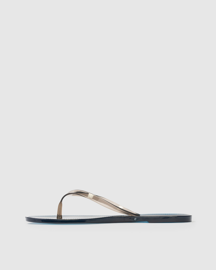 Crystal Flip Flop Sandal Navy/Black