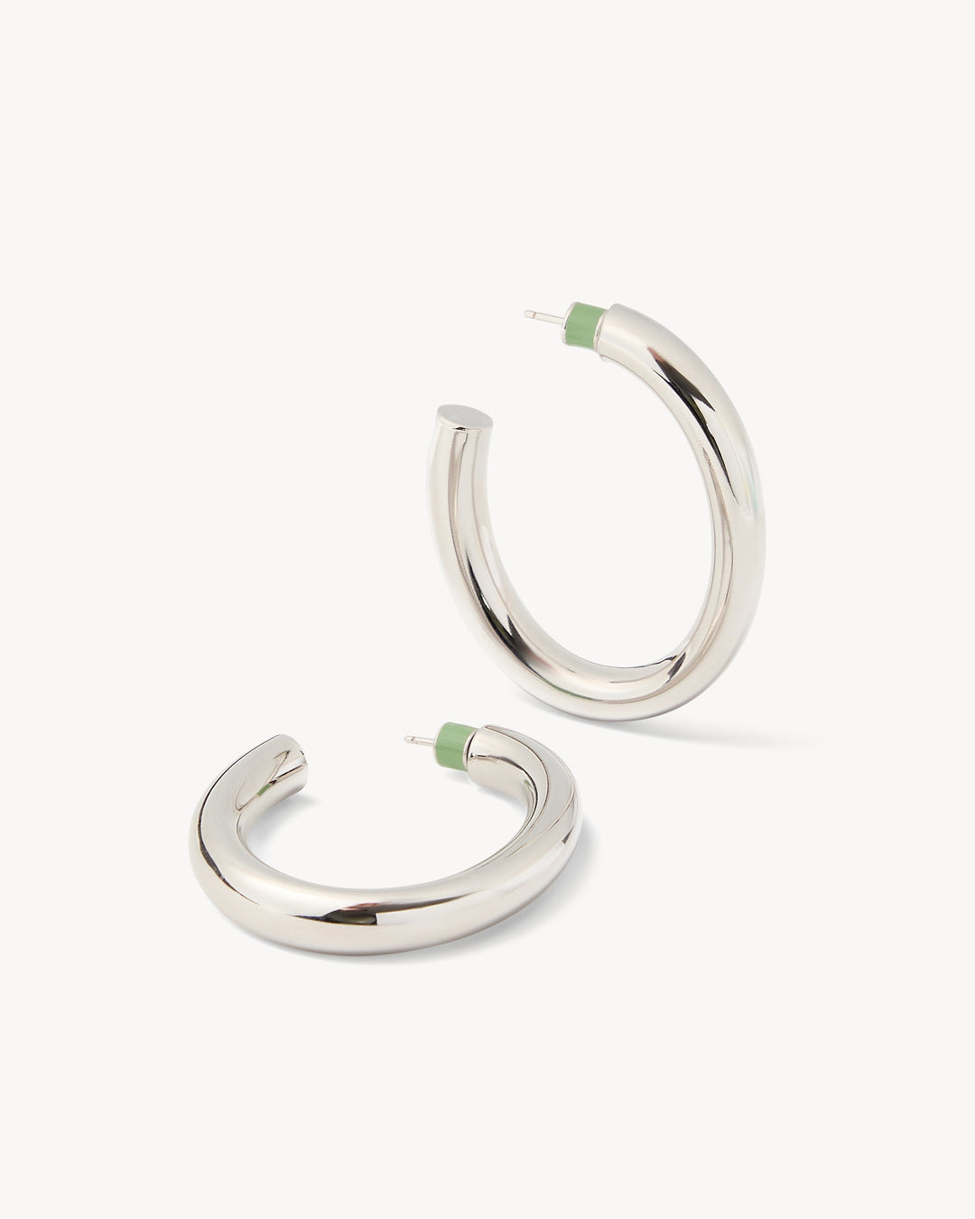 Perfect Oval Hoops Silver