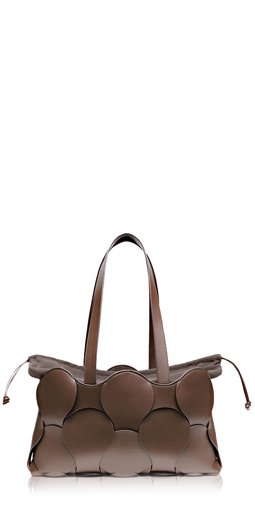 Gigi Leather Tote Fawn