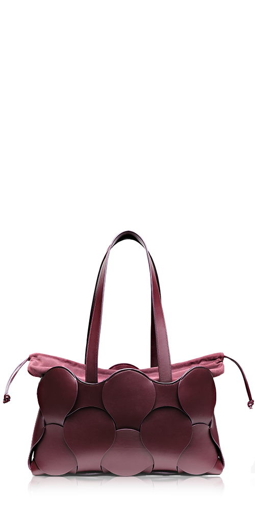 Gigi Leather Tote Oxblood