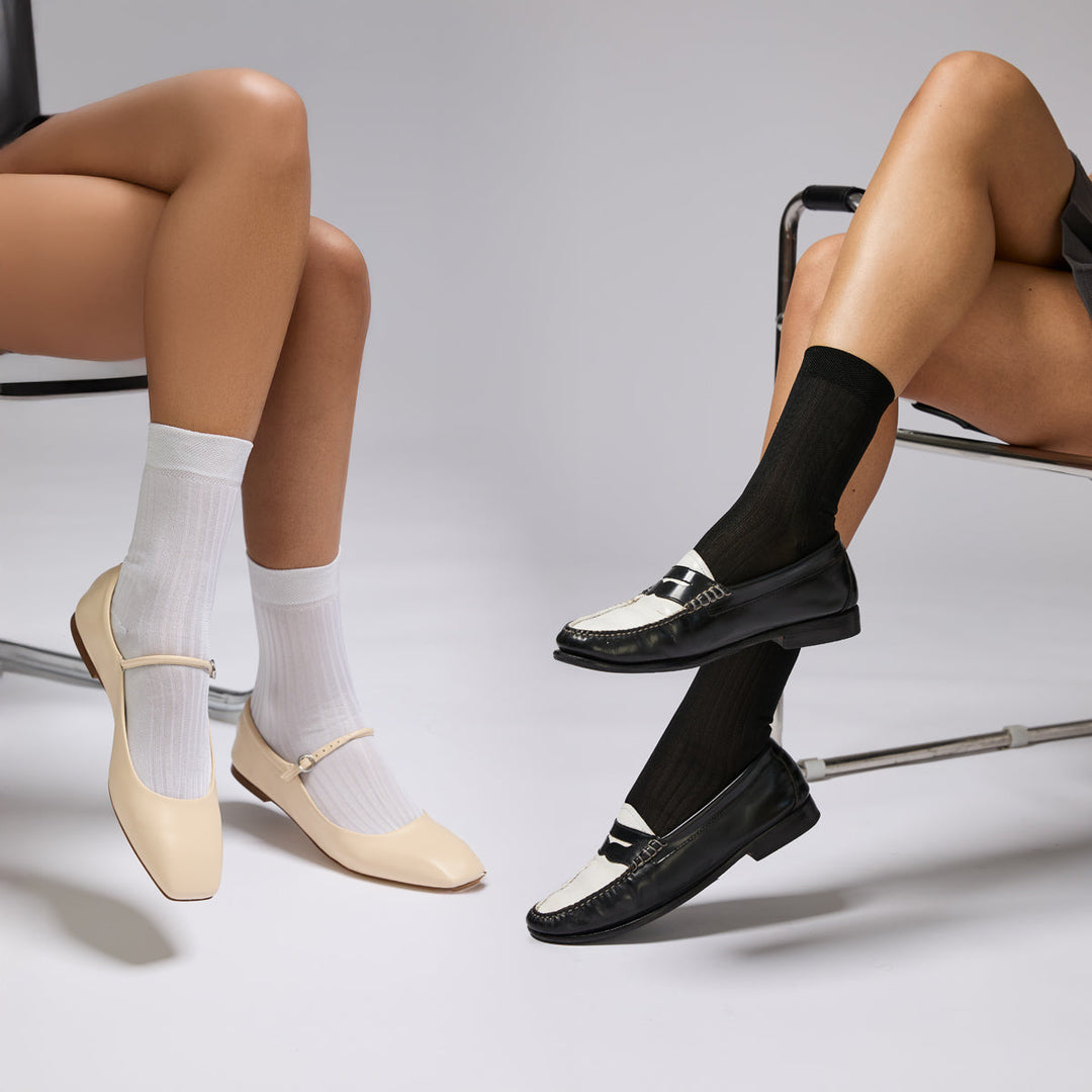 2-Pack Italian Silky Rib Socks