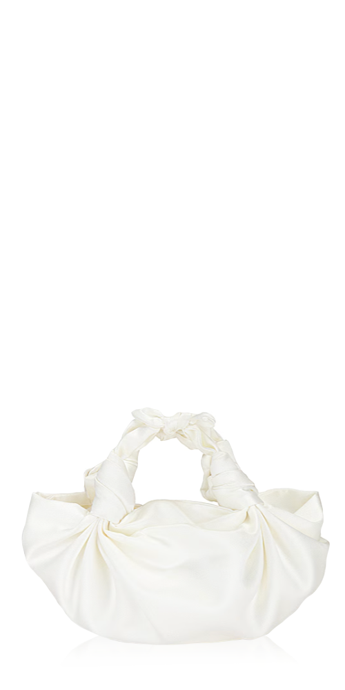 Silk Knot Bag Ivory