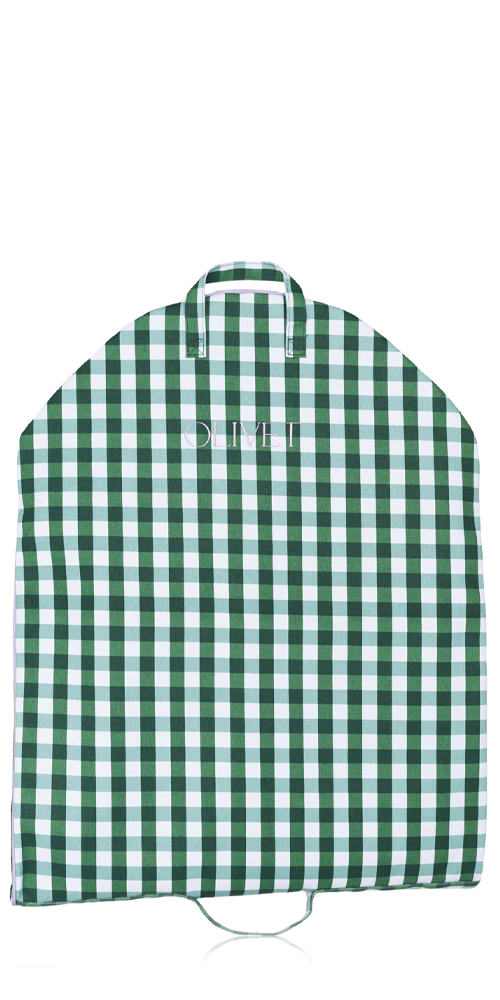 Classic Garment Bag Green Check