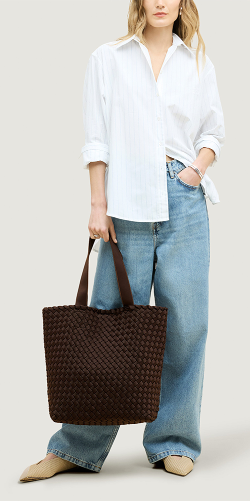 Como Shopper Tote Chocolate