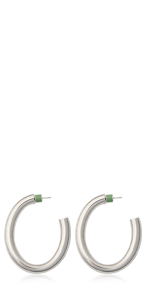 Perfect Oval Hoops Silver