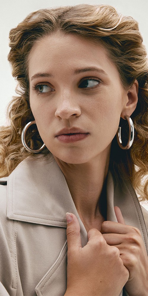 Perfect Oval Hoops Silver