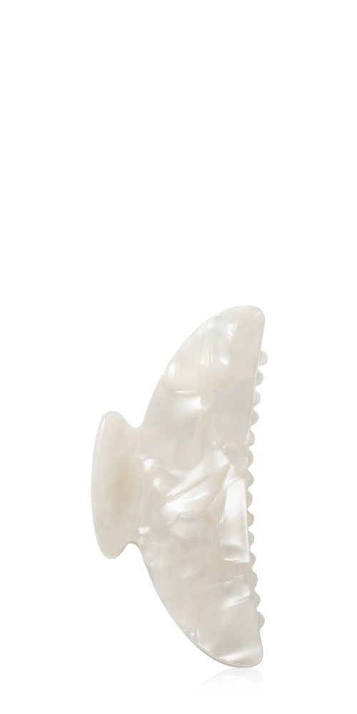 Midi Heirloom Claw White Shell