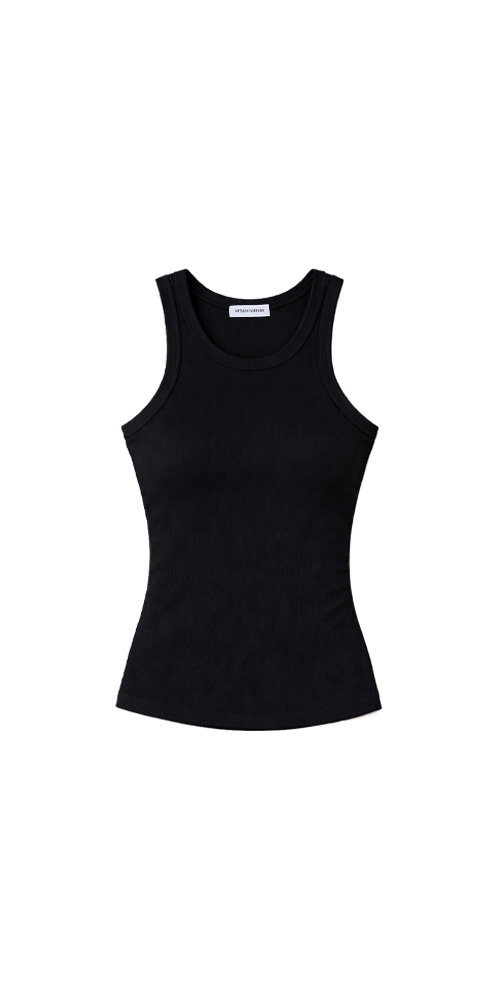 Jude High Neck Tank Top Black