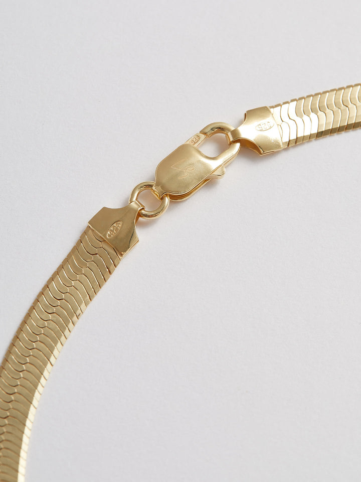 Vermeil XL Herringbone Necklace