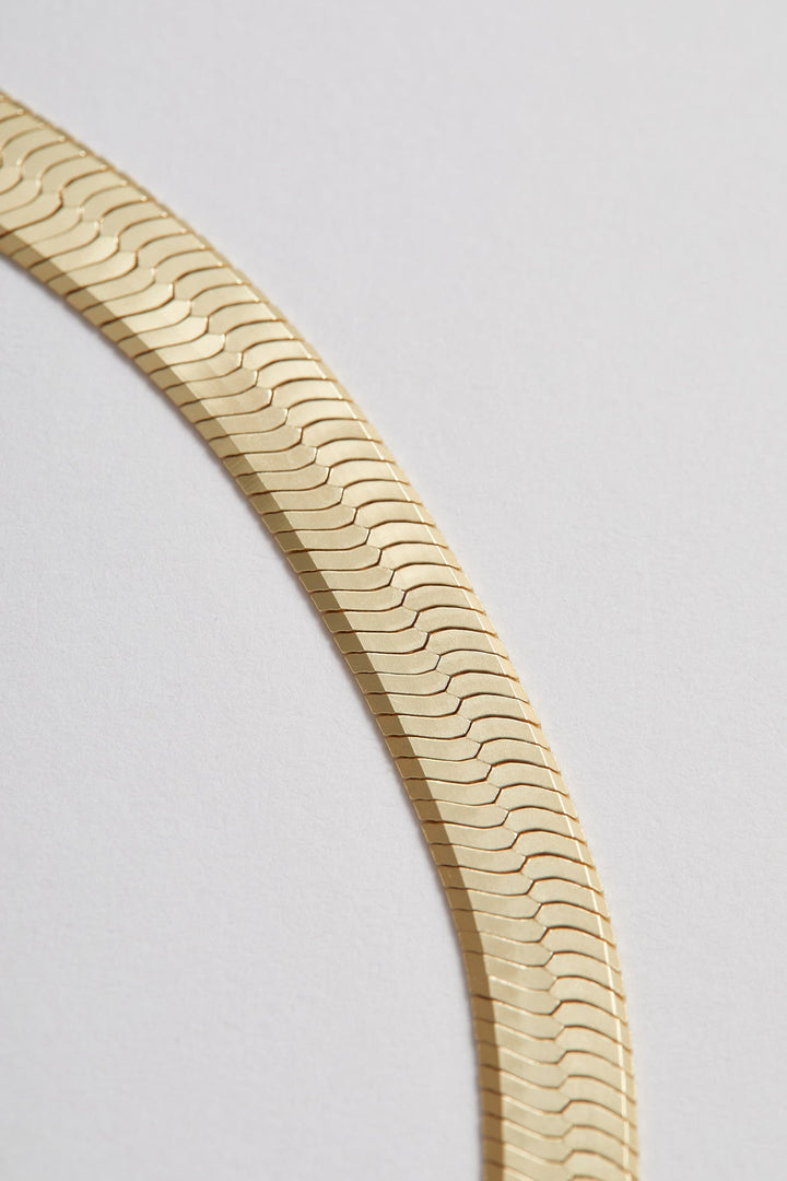 Vermeil XL Herringbone Necklace