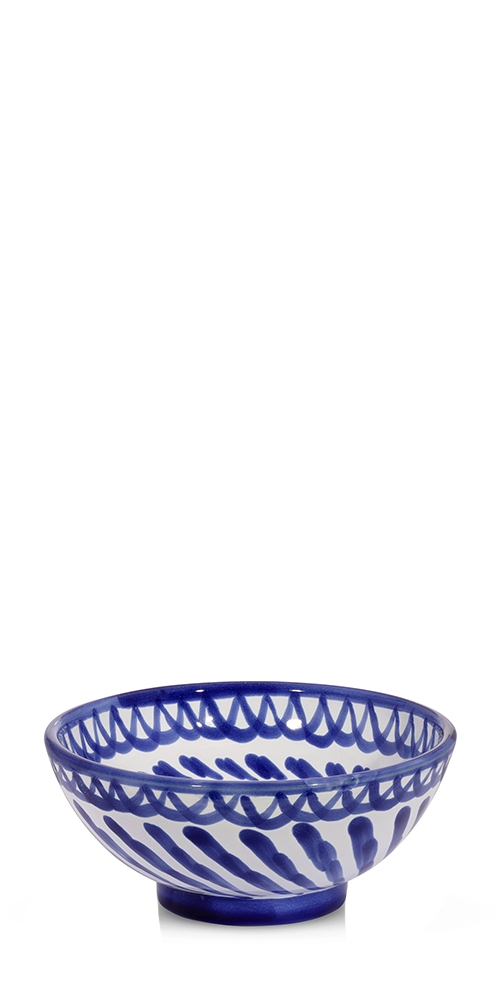 Small bowl with hand painted designs