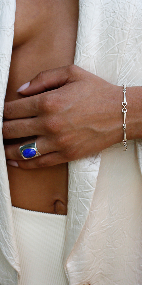 Garbo Stone Band Ring
