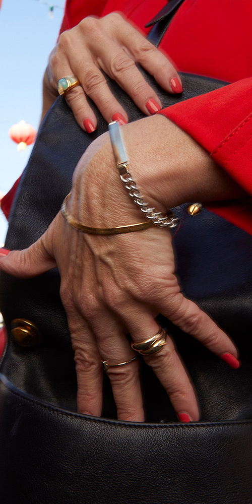 Vermeil Herringbone Bracelet
