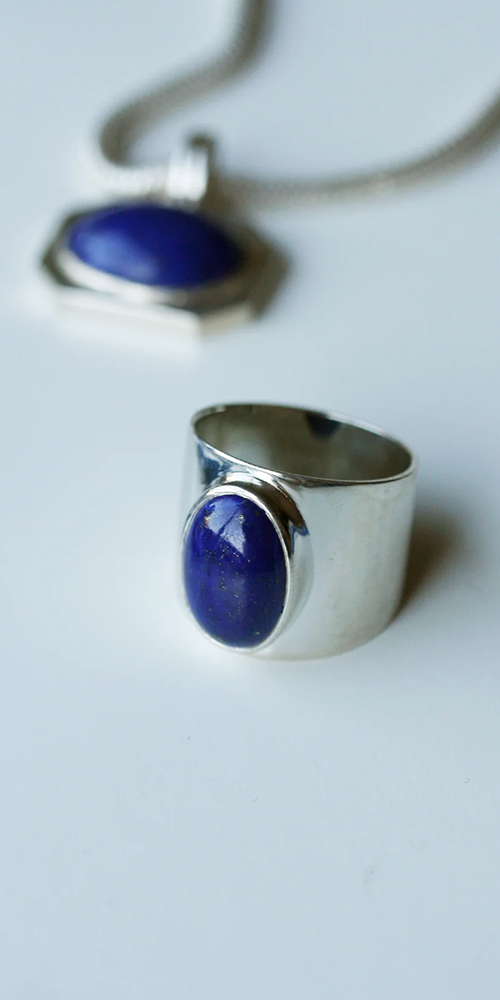 Garbo Stone Band Ring