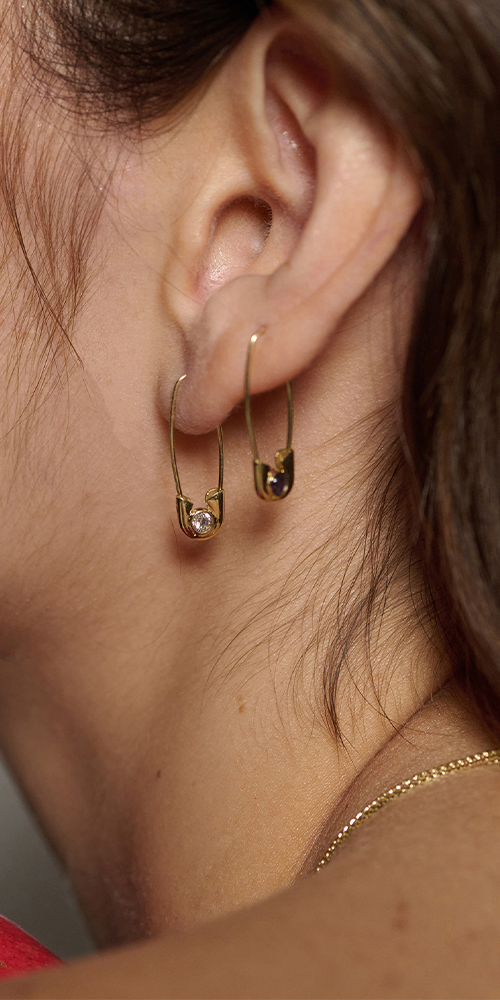 Cirque Safety Pin Earring