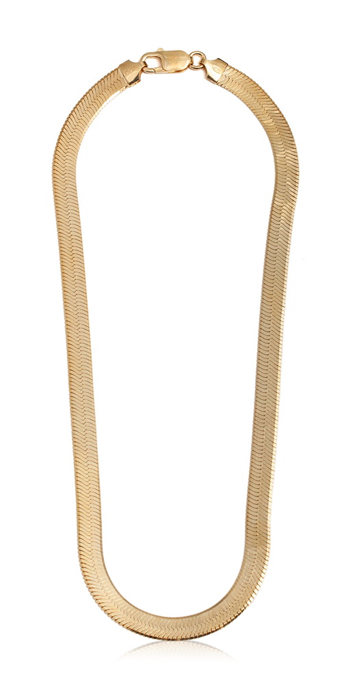 Vermeil XL Herringbone Necklace