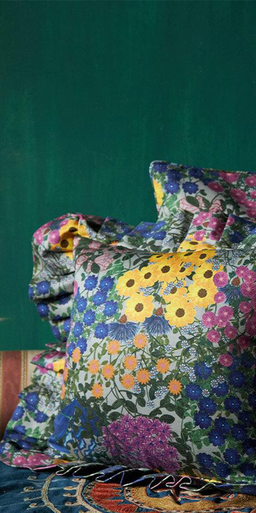 Ruffled Pillow Cover Pré Fleuri