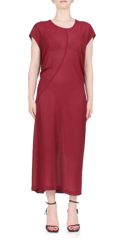 S-Curve Dress Bordeaux