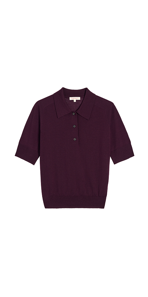 Jarvis Superfine Merino Wool Polo Top