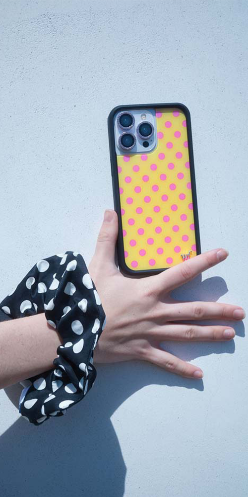 Polka Dot | Yellow and Pink iPhone Case