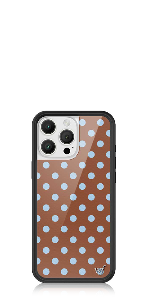 Polka Dot | Brown and Blue iPhone Case